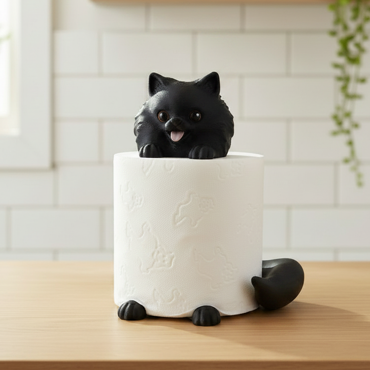 Pomeranian-black-Toilet-paper-Holder-magmoria