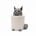 Maine Coon Gray - Toilet Paper Holder
