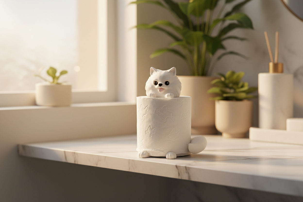 Pomeranian White Lifestyle